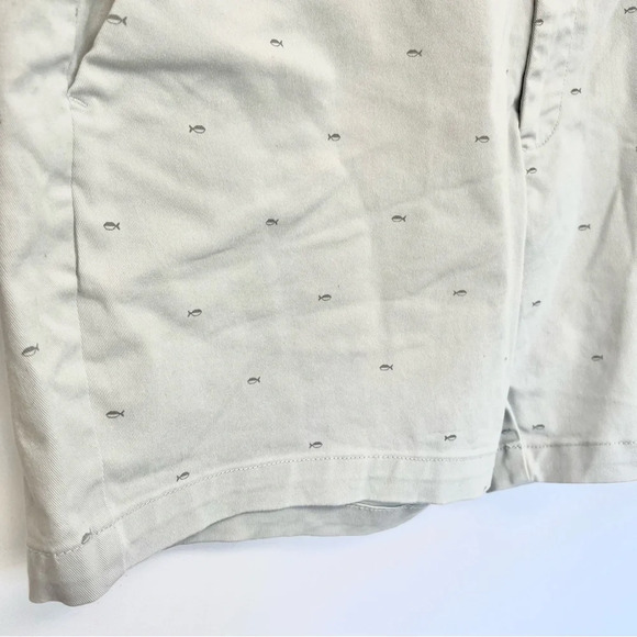 St Johns Bay Temp Flex 7” Chino Shorts Mens Size 38 Nice Stretch Grey Fish - Picture 6 of 9